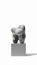 Plush Toy In Monochrome Palette